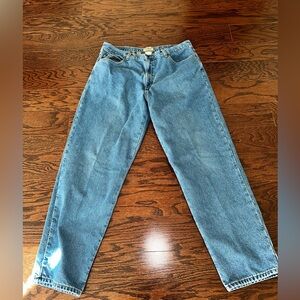 L.L. Bean Men's Relaxed Fit Jeans Flannel Lining 40x34 Vintage